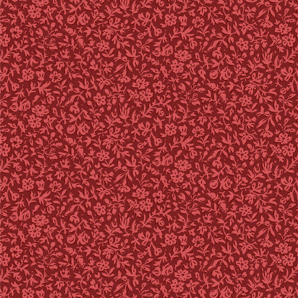 Pre-Order Tilda Merry Little Christmas Blender Eve Burgundy 110140 | SOLD BY THE HALF-YARD