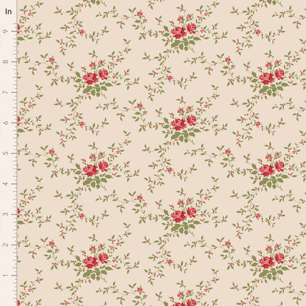 Pre-Order Tilda Merry Little Christmas Blender Noel Cream 110147 | SOLD BY THE HALF-YARD