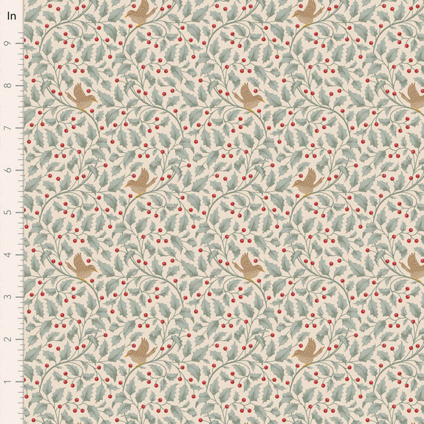 Pre-Order Tilda Merry Little Christmas Holly Duckegg 100626 | SOLD BY THE HALF-YARD