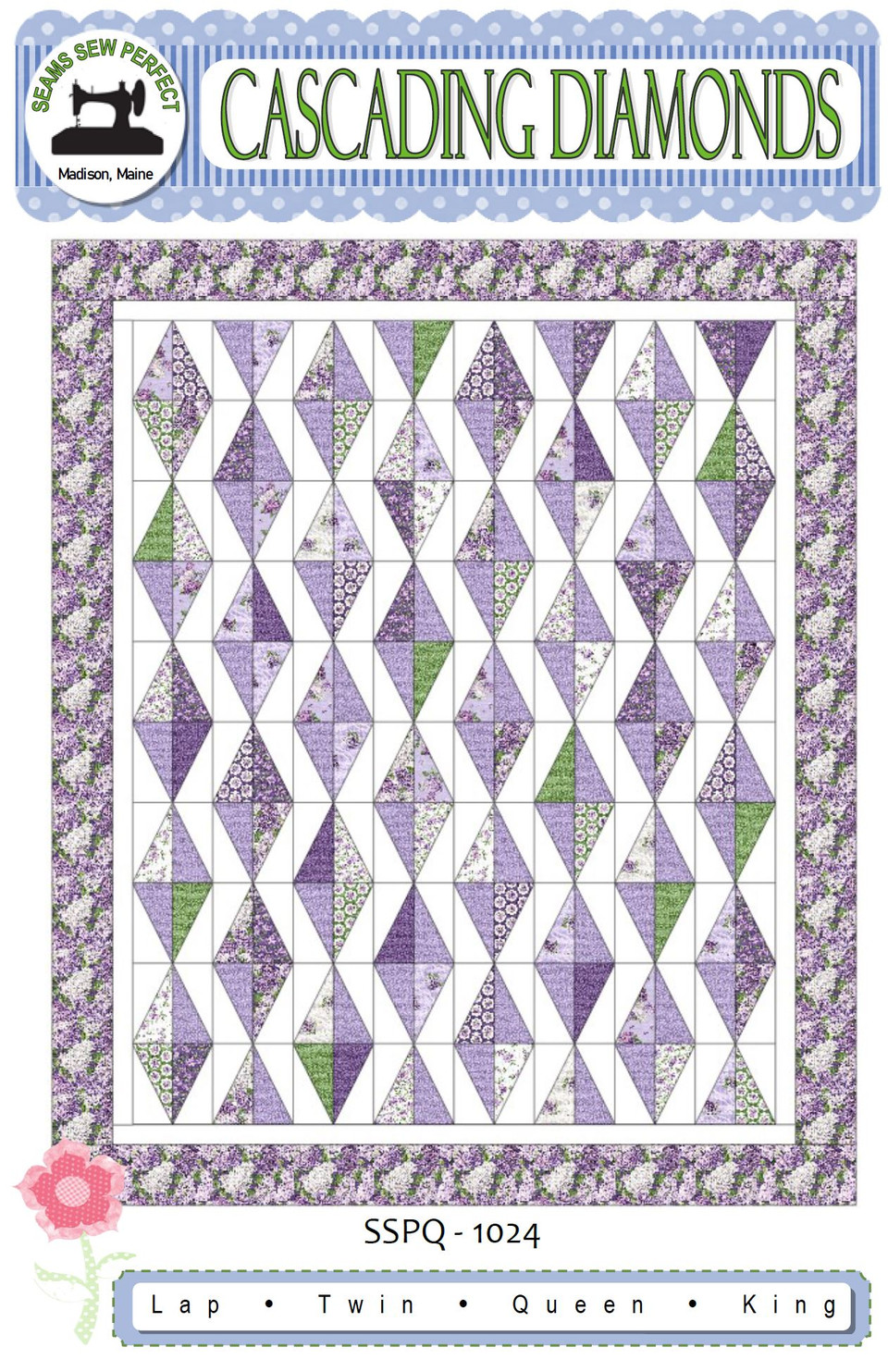 Cascading Diamonds Quilt Pattern Interesting Layouts and Combinations