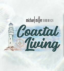 Coastal Living fabrics by Michael Miller Fabrics are nautical and oceaned themed, done in lovely soft tones and watery brushstrokes.  Lighthouses, boats on the ocean, sailing knots, compasses, seagulls and water.  100% cotton fabrics, beautiful for a quilt or any project to bring to mind oceanside beauty. 