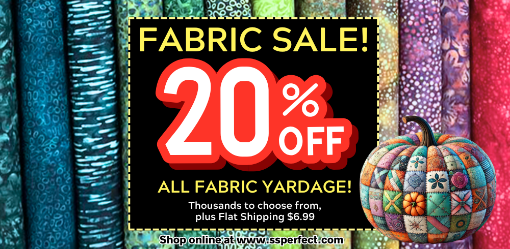 20% off all fabric yardage when you shop online!  Excludes Tilda