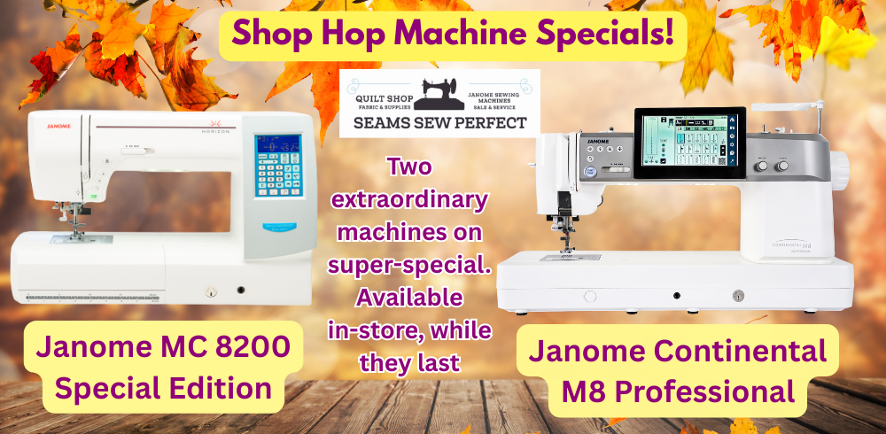 Janome Machine Shop Hop Specials! 