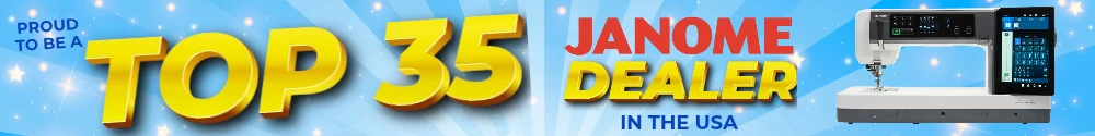 Seams Sew Perfect in Madison, Maine is proud to be a TOP 35 Janome Dealer in the USA!  We carry Janome machines for sewing, quilting, embroidery, sergers, longarms, hybrid.  Shop in-store or online with confidence, we are happy to help you!