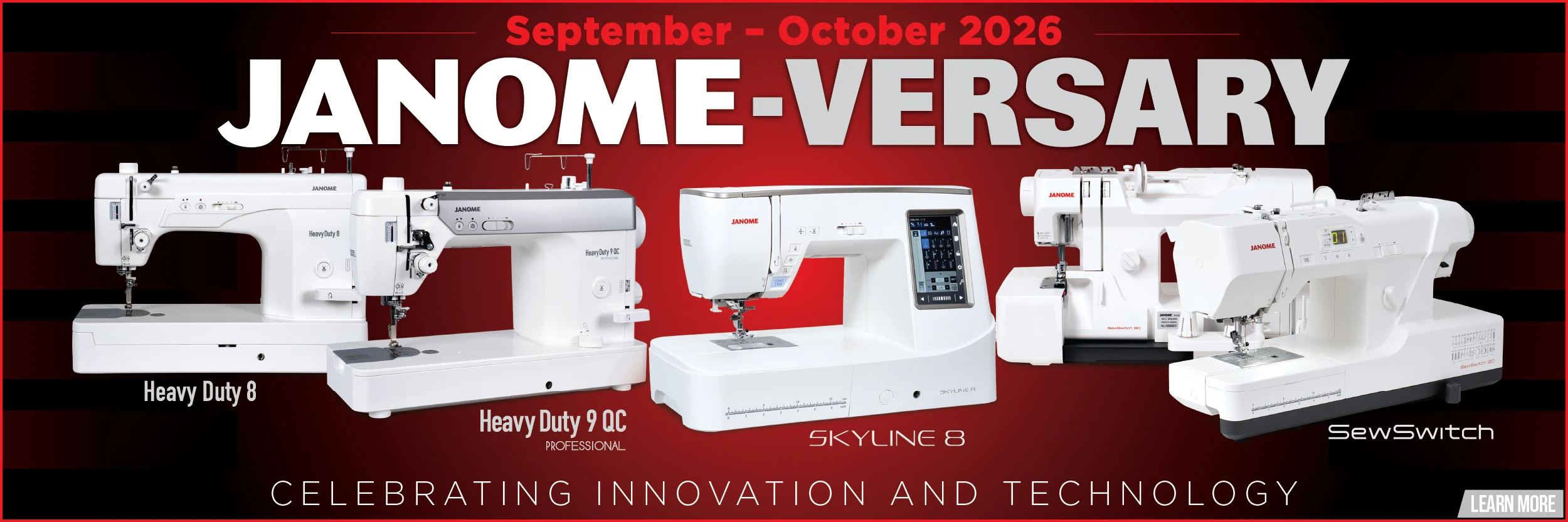 Janome-versary at Seams Sew Perfect, celebrating the launch of innovative machines with advanced technology from Janome