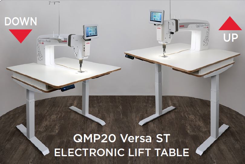 JANOME VERSA ST 20 TABLE GOES UP AND DOW