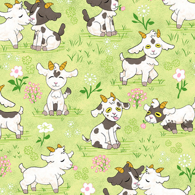QT Fabrics, Cute & Cuddly Fabric Panel 29000-Z Children Baby Animals