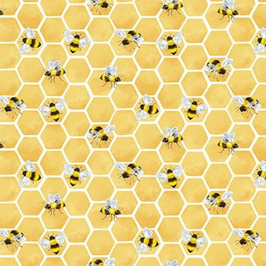 Henry Glass Buzzy Bee 947-49 Beehives Honeycomb Bees Honey Yellow