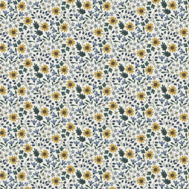 ハンドメイド1114 Clothworks Honeybee Small Sunflowers Bees Digital Y4458-57