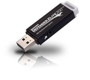 8GB Defender Elite200 Encrypted USB 20 Zwart