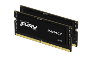 KF548S38IBK2-16, 16GB 4800MT/s DDR5 CL38 SODIMM (Kit of 2) FURY Impact PnP