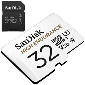 32GB MicroSDXC Sandisk High Endurance R100/W40 SDSQQNR-032G-GN6IA