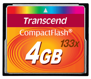 TS4GCF133, 4GB CF CARD (133X, TYPE I )