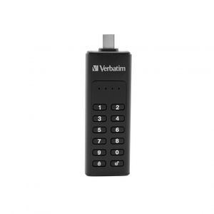 49432, 128GB KEYPAD SECURE USB 3.1 GEN 1 DRIVE WITH 256-BIT AES HARDWARE ENCRYPTION, USB C