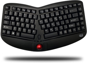 WKB-3150UB - Wireless Ergonomic Trackball Keyboard