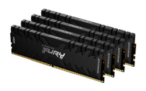 KF432C16RB2K4/128, 128GB 3200MT/s DDR4 CL16 DIMM (Kit of 4) FURY Renegade Black