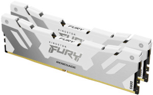 KF580C38RWK2-32, 32GB 8000MT/s DDR5 CL38 DIMM (Kit of 2) FURY Renegade White XMP