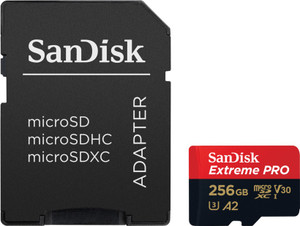 256GB MicroSDXC Sandisk Extreme PRO R200/W140 SDSQXCD-256G-GN6MA