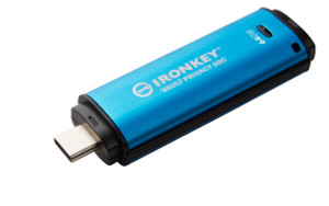 IKVP50C/64GB, 64GB USB-C IronKey Vault Privacy 50C AES-256 Encrypted, FIPS 197