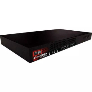 XCET-8200-TP2, Dual Channel 40Gb Ethernet to 16-port 12Gb SAS/SATA 1U intelligent Bridge, QSFP+, Rackmount h/w and dual power su