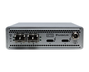 TLFC-3162-L00, Dual 40Gb Thunderbolt to Dual 16Gb Fibre Channel Adapter, LC Long Range Single Mode SFP+ included