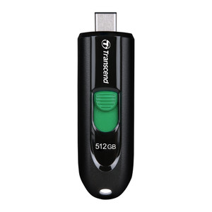 TS512GJF790C, 512GB, USB3.2, Pen Drive, Type-C, Capless, Black