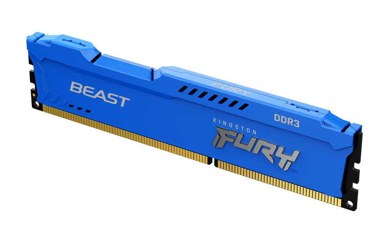 KF316C10B/8, 8GB 1600MT/s DDR3 CL10 DIMM FURY Beast Blue