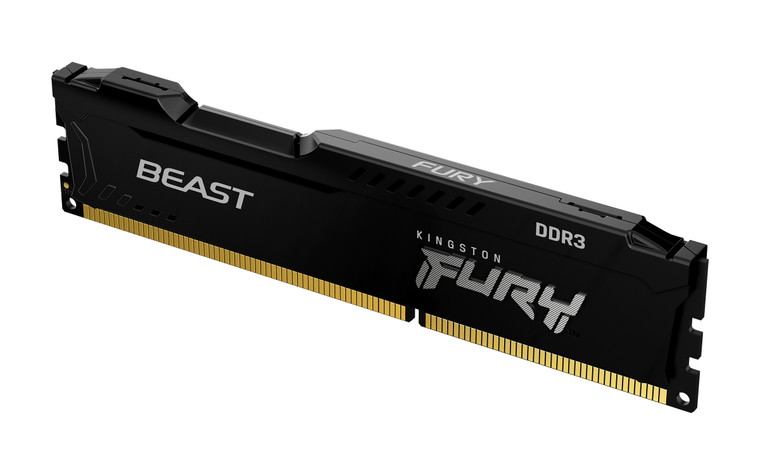 KF316C10BB/8, 8GB 1600MT/s DDR3 CL10 DIMM FURY Beast Black