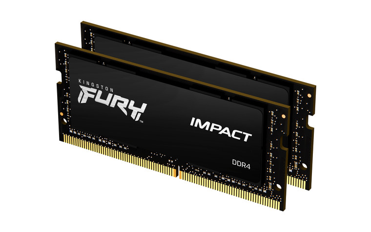 KF426S16IBK2/32, 32GB 2666MT/s DDR4 CL16 SODIMM (Kit of 2) FURY Impact