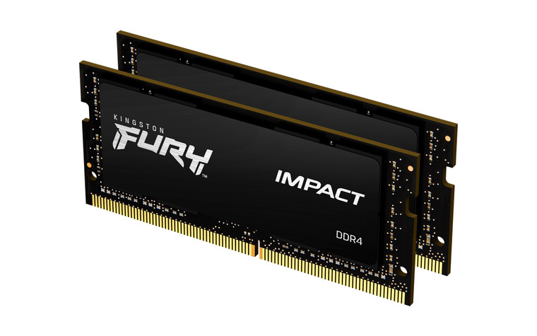 KF432S20IBK2/16, 16GB 3200MT/s DDR4 CL20 SODIMM (Kit of 2) FURY Impact