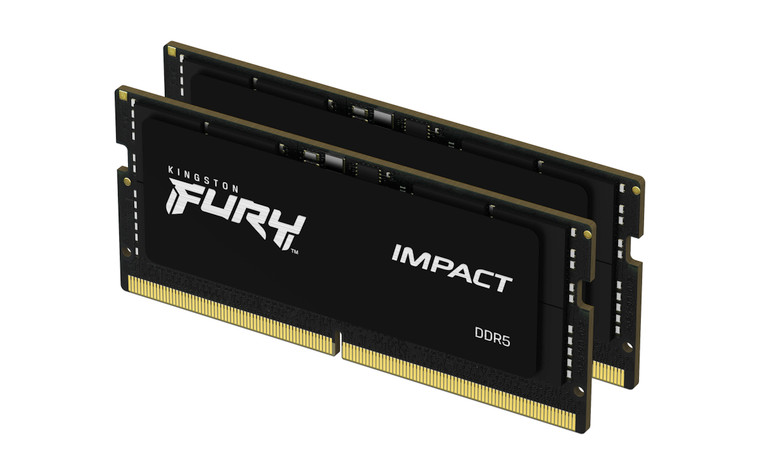 KF548S38IBK2-16, 16GB 4800MT/s DDR5 CL38 SODIMM (Kit of 2) FURY Impact PnP