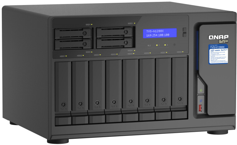 TVS-h1288X-W1250-16G, 12-Bay TurboNAS