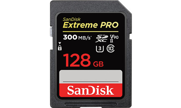 128GB SDXC Card Sandisk Extreme Pro UHS-II V90 300MB/s SDSDXDK-128G-GN4IN