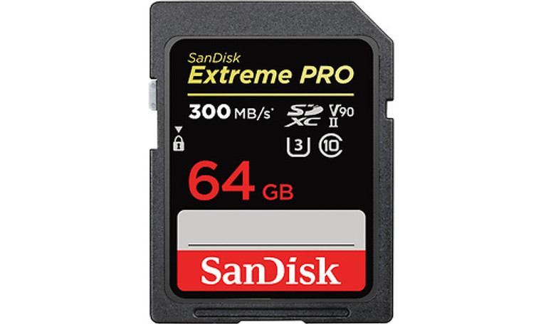 64GB SDXC Card Sandisk Extreme Pro UHS-II V90 300MB/s SDSDXDK-064G-GN4IN