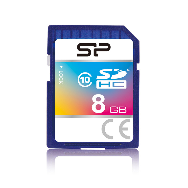 SP008GBSDH010V10, 8GB SDHC Class 10 R/W up to 40/10 MB/s