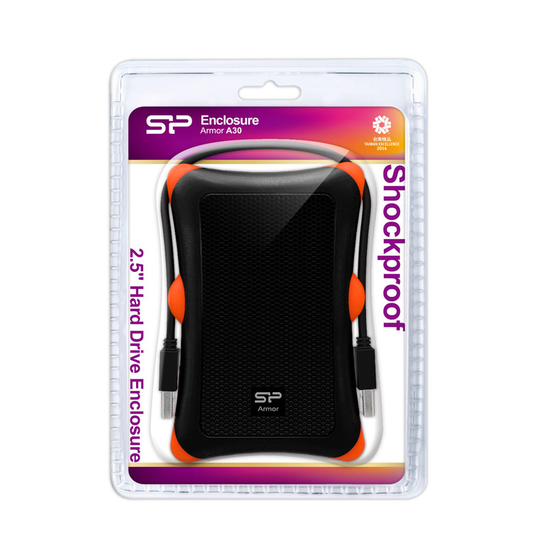 SP000HSPHDA30S3K, Externe HDD Enclosure Black