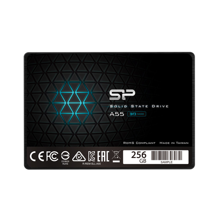 SP256GBSS3A55S25, 256GB Silicon Power Ace A55 2, 5inch SSD - SATAIII, 3D NAND, 7mm - Max 550/450 Mb/s
