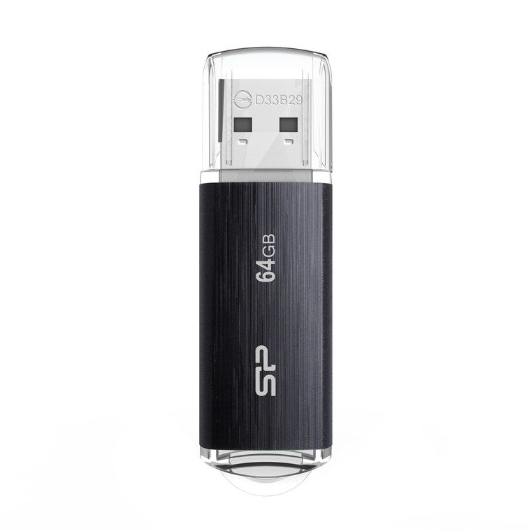 SP064GBUF3B02V1K, 64GB USB 3.2 Gen 1 Blaze B02 Black