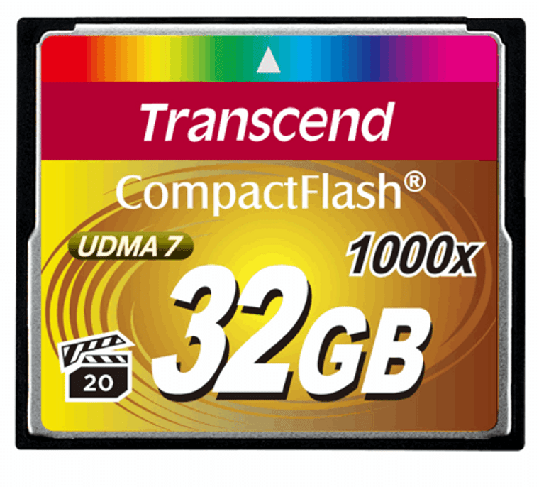 TS32GCF1000, 32GB CF Card (1000X, TYPE I )