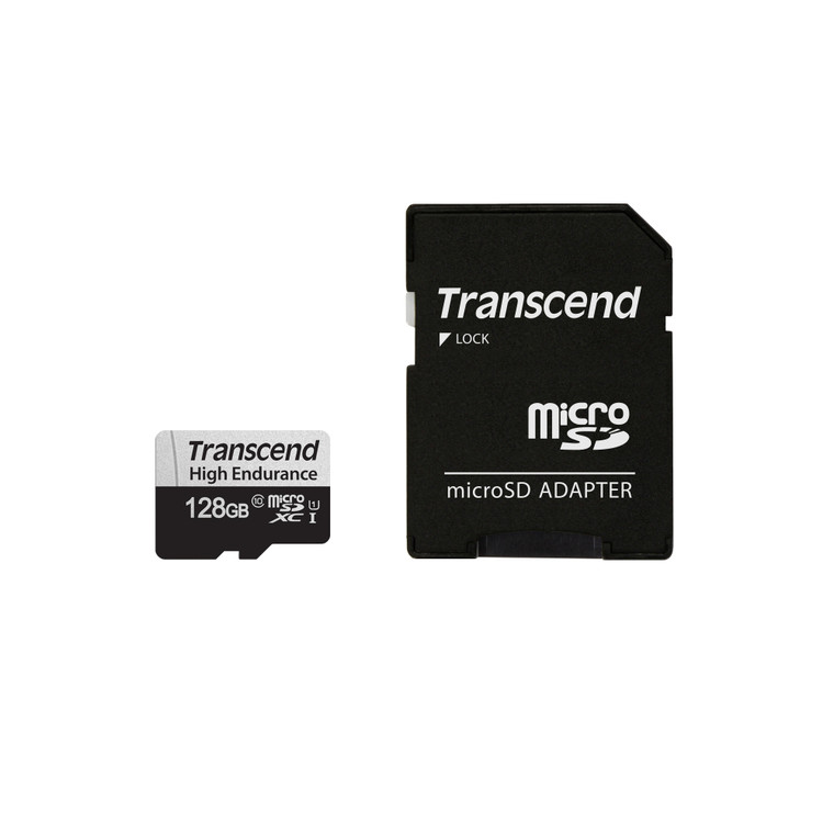 TS128GUSD350V, 128GB microSD w/ adapter U1, High Endurance