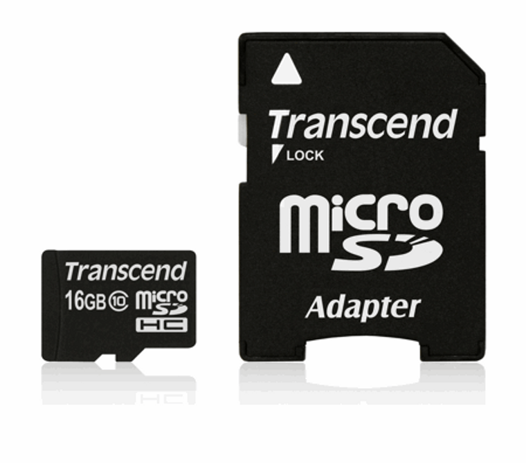 TS16GUSDHC10, 16GB microSDHC Class10 w/ adapter