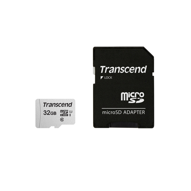 TS32GUSD300S-A, 32GB UHS-I U1 microSD with adapter