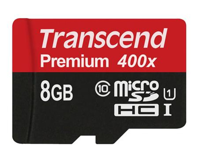 TS8GUSDCU1, 8GB MicroSDHC Class10 U1 400x (NoBox and Adapter)