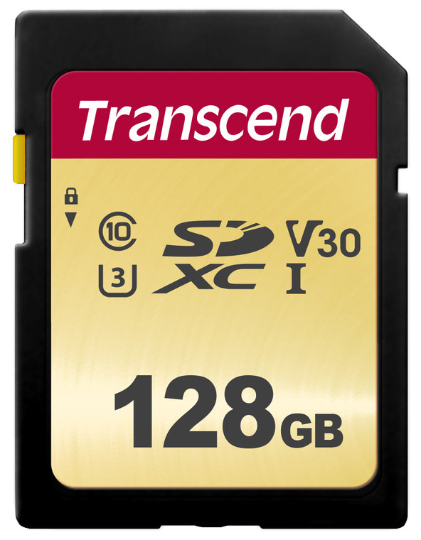 TS128GSDC500S, 128GB UHS-I U3 SD card, MLC