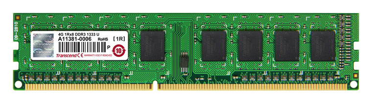 JM1333KLH-4G, 4GB JM DDR3 1333Mhz U-DIMM 1Rx8 512Mx8 CL9 1.5V