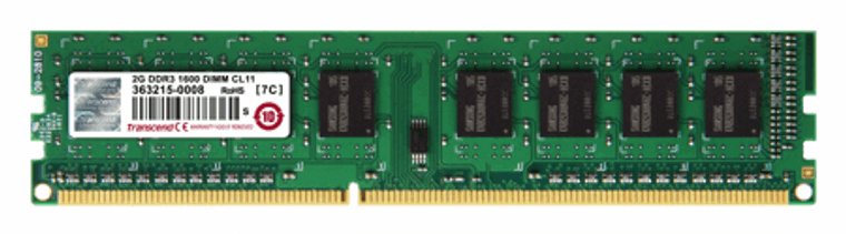 TS256MLK64V6N, 2GB DDR3 1600 U-DIMM 1Rx8
