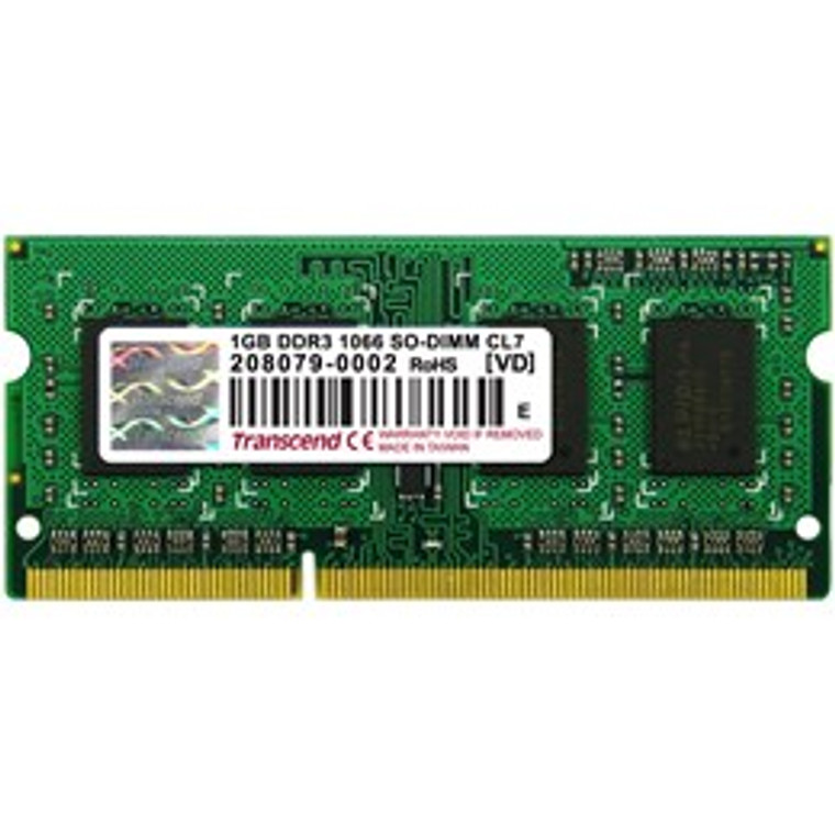 TS128MSK64V1U, 1GB DDR3 1066Mhz SO-DIMM 1Rx8 128Mx8 CL7 1.5V