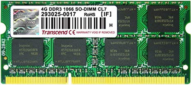 TS512MSK64V1N, 4GB DDR3 1066Mhz SO-DIMM 2Rx8 256Mx8 CL7 1.5V