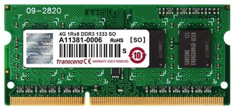 TS512MSK64V3H, 4GB DDR3 1333 SO-DIMM 1Rx8