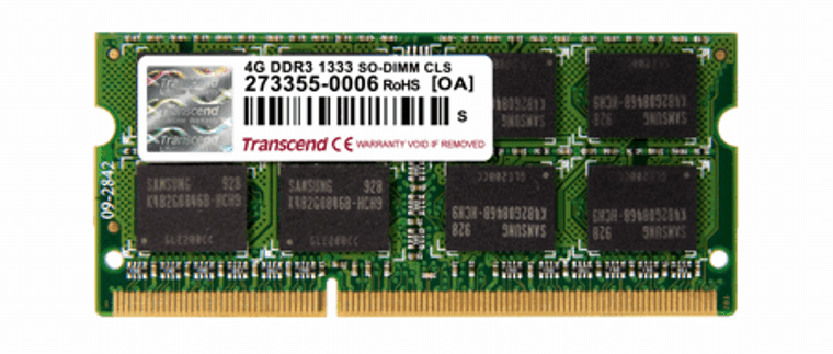 TS512MSK64V3N, 4GB DDR3 1333 SO-DIMM 2Rx8